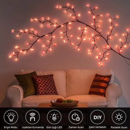Çiçekli Led Sarmaşık | Lunitta™