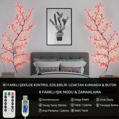 Çiçekli Led Sarmaşık | Lunitta™